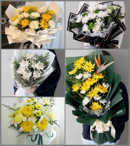 甘肃省白银靖远县永新乡白事花束代送